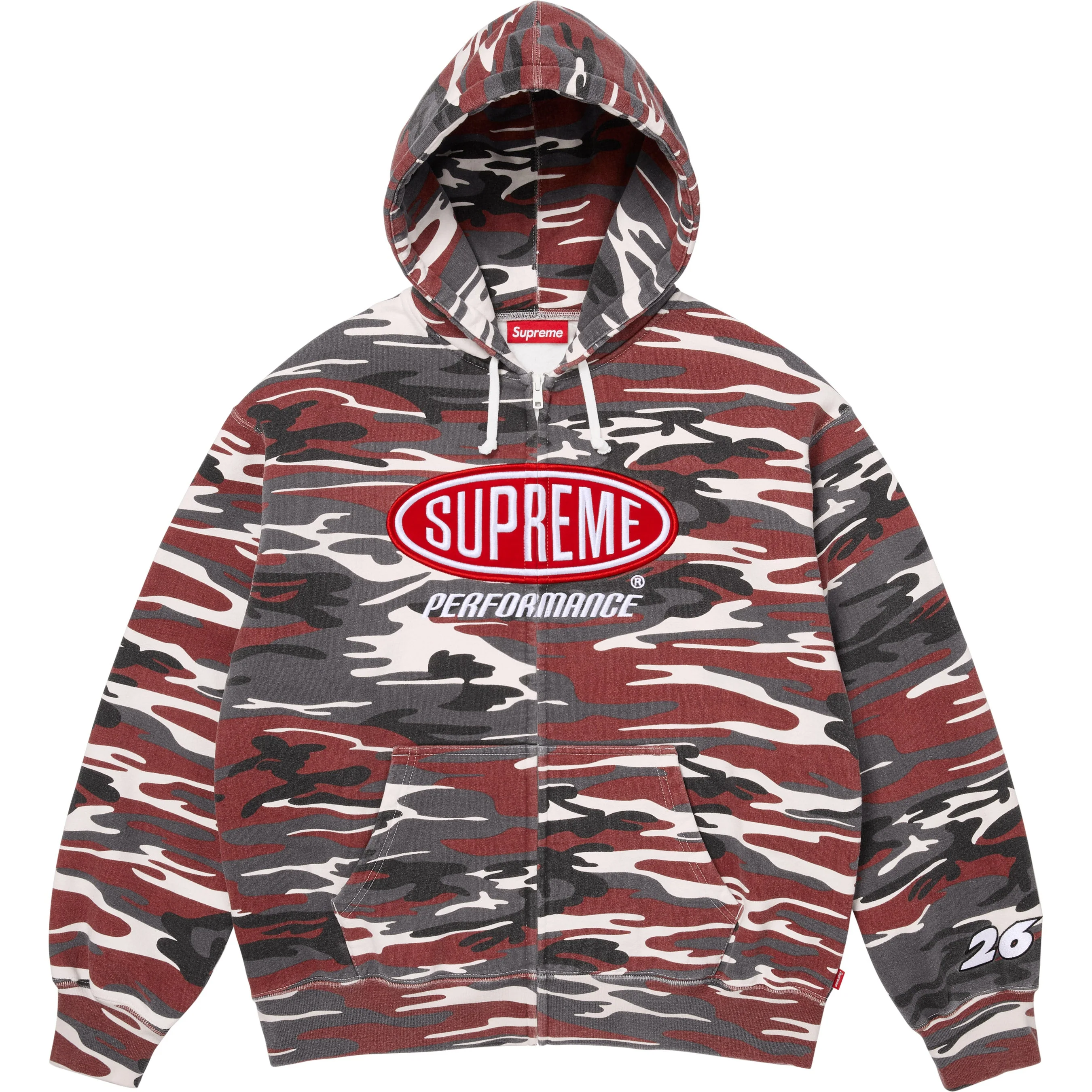 Performance Zip Up Hooded Sweatshirt view 4